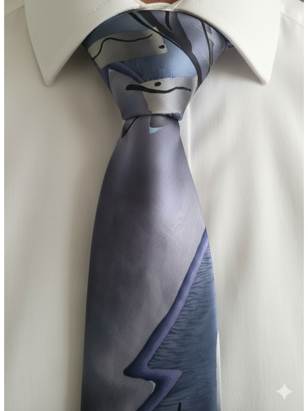 J. Garcia silk tie - Collection 14 - Banyan Trees - 58.5" - career office